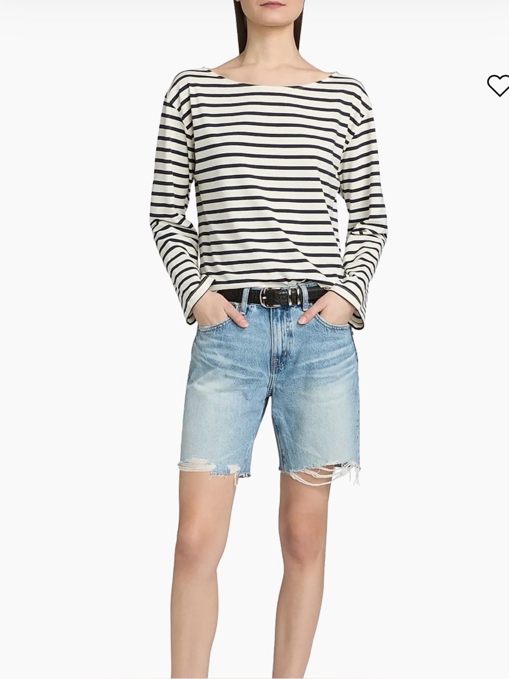 AG Jeans Ex-Boyfriend Short, Mid-Rise Bermuda